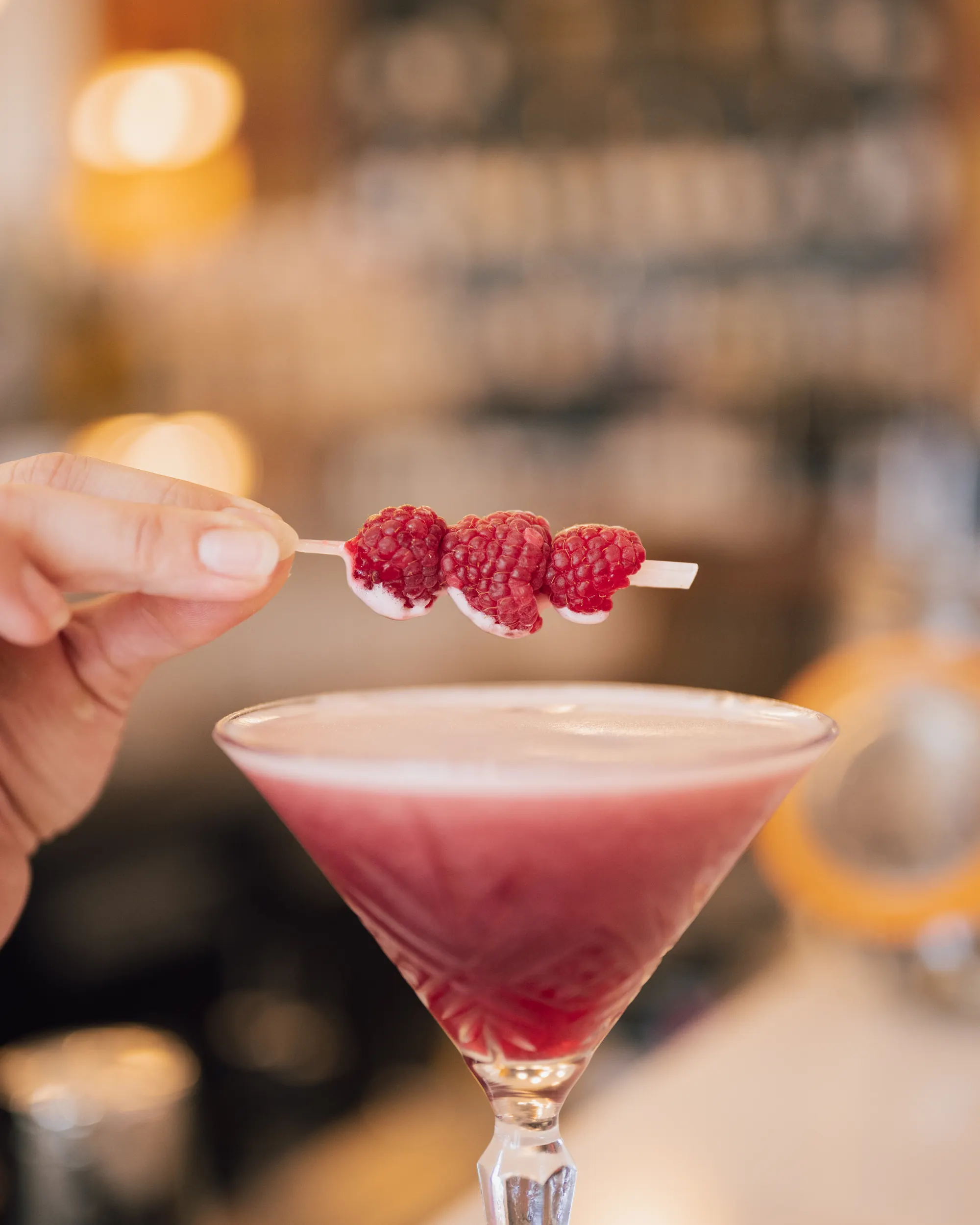 Le Strawberry Sour de la carte cocktails